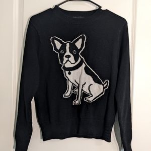 Forever 21 French Bulldog Pullover Sweater